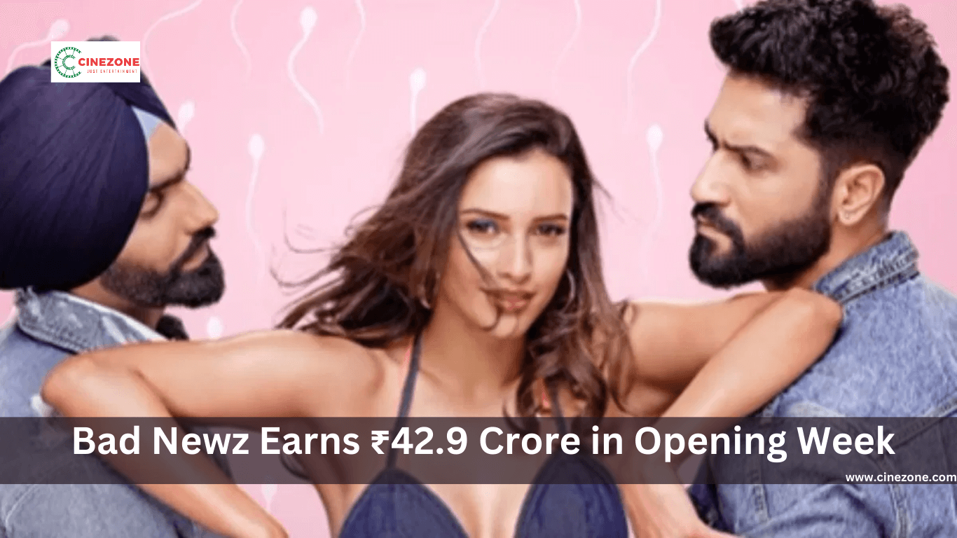 Bad Newz Earns ₹42.9 Crore in Opening Week